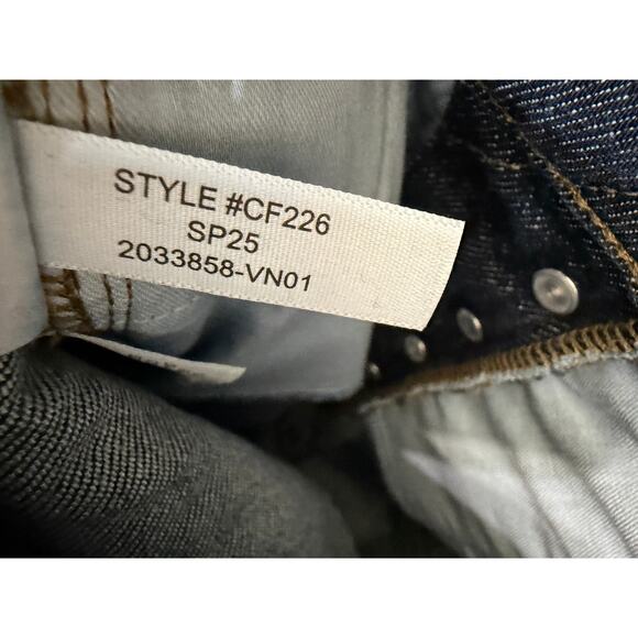 J. Crew High-rise Flare Wide Leg Jean Button fly Dark Wash Stretch Women's 24 - Picture 12 of 13